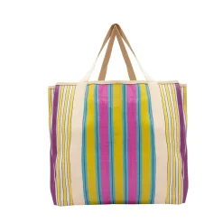 Tote Bag - Yellow, Blue And Purple