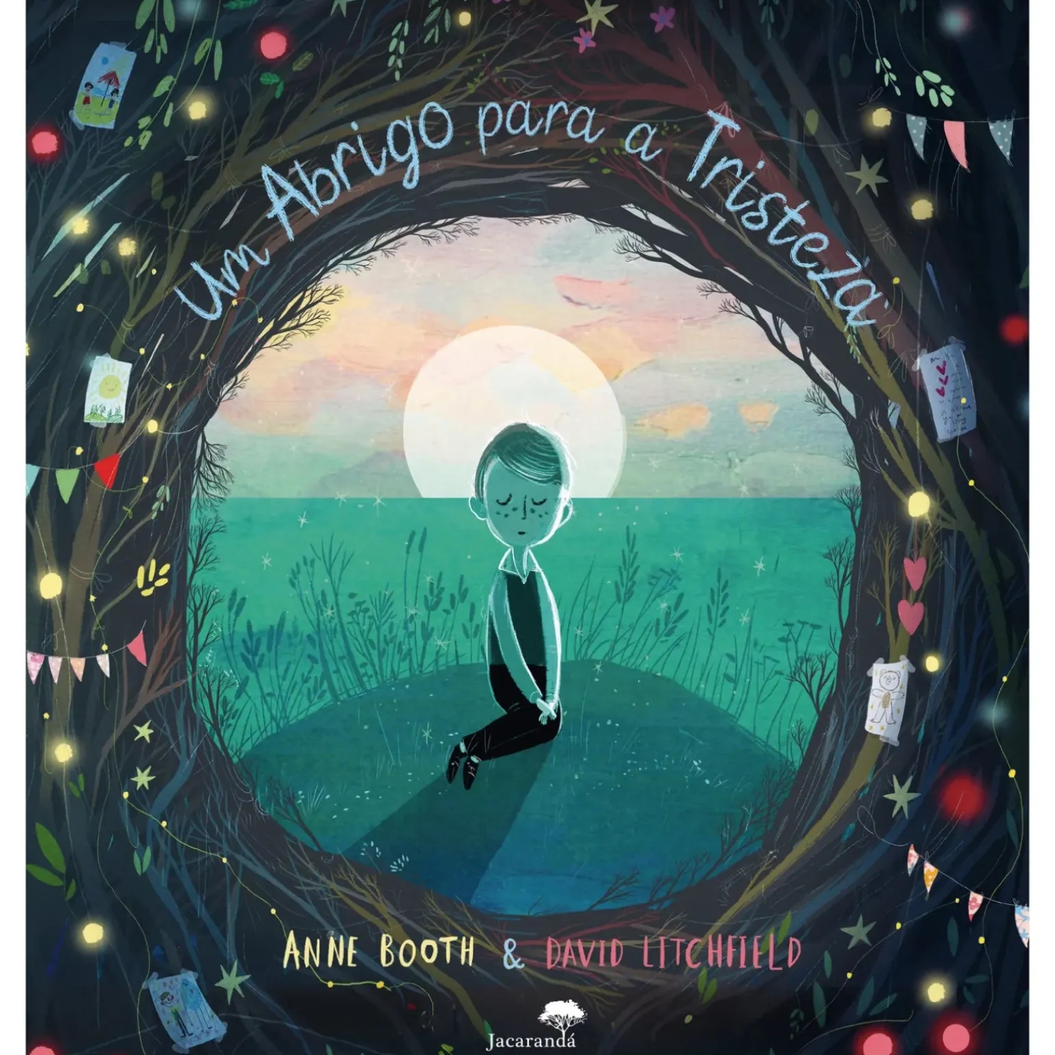 Um Abrigo para a Tristeza de Anne Booth; Ilustração: David Litchfield de Anne Booth