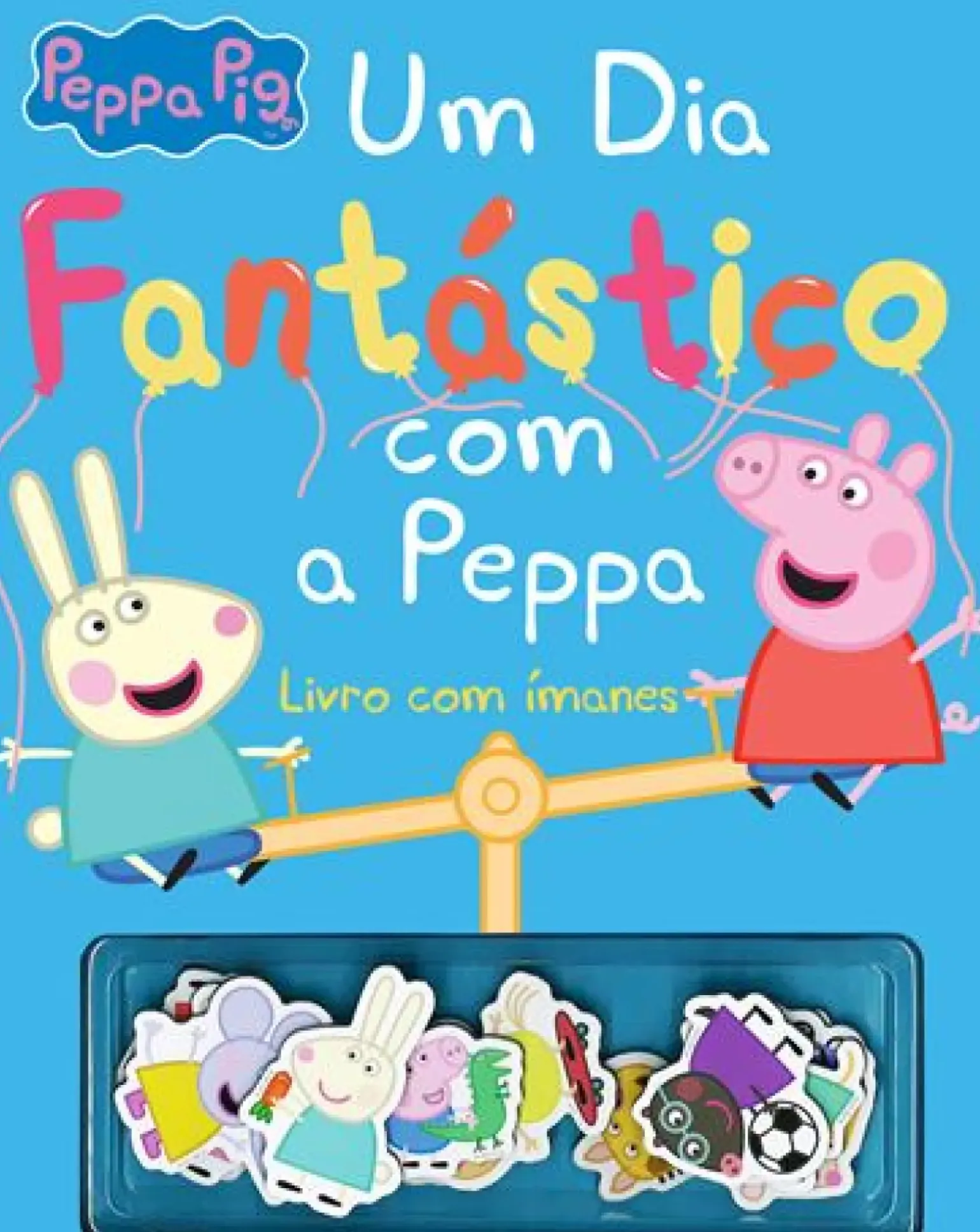 Um Dia Fantástico com a Peppa de Ladybird - Livro com Ímanes