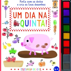 Um Dia na Quinta! de Elizabeth Golding - Pinta com os Dedos e Cria os Teus Desenhos