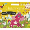 Unicórnios - Megabloco para Pintar com Autocolantes