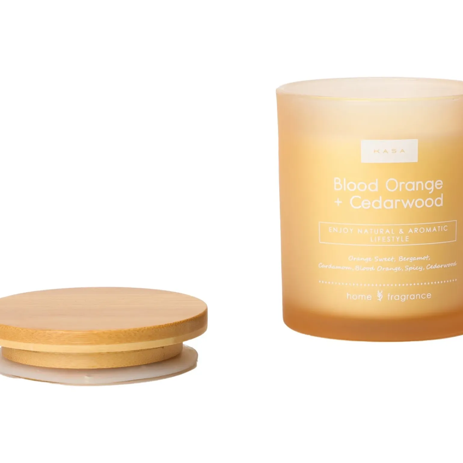 Vela Copo Laranja Tampa Madeira