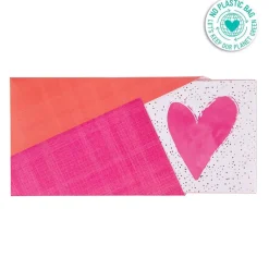 Voucher Com Envelope - Coração Rosa