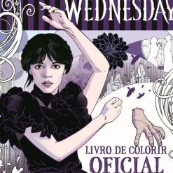 Wednesday Livro de Colorir Oficial de Mike Meskin