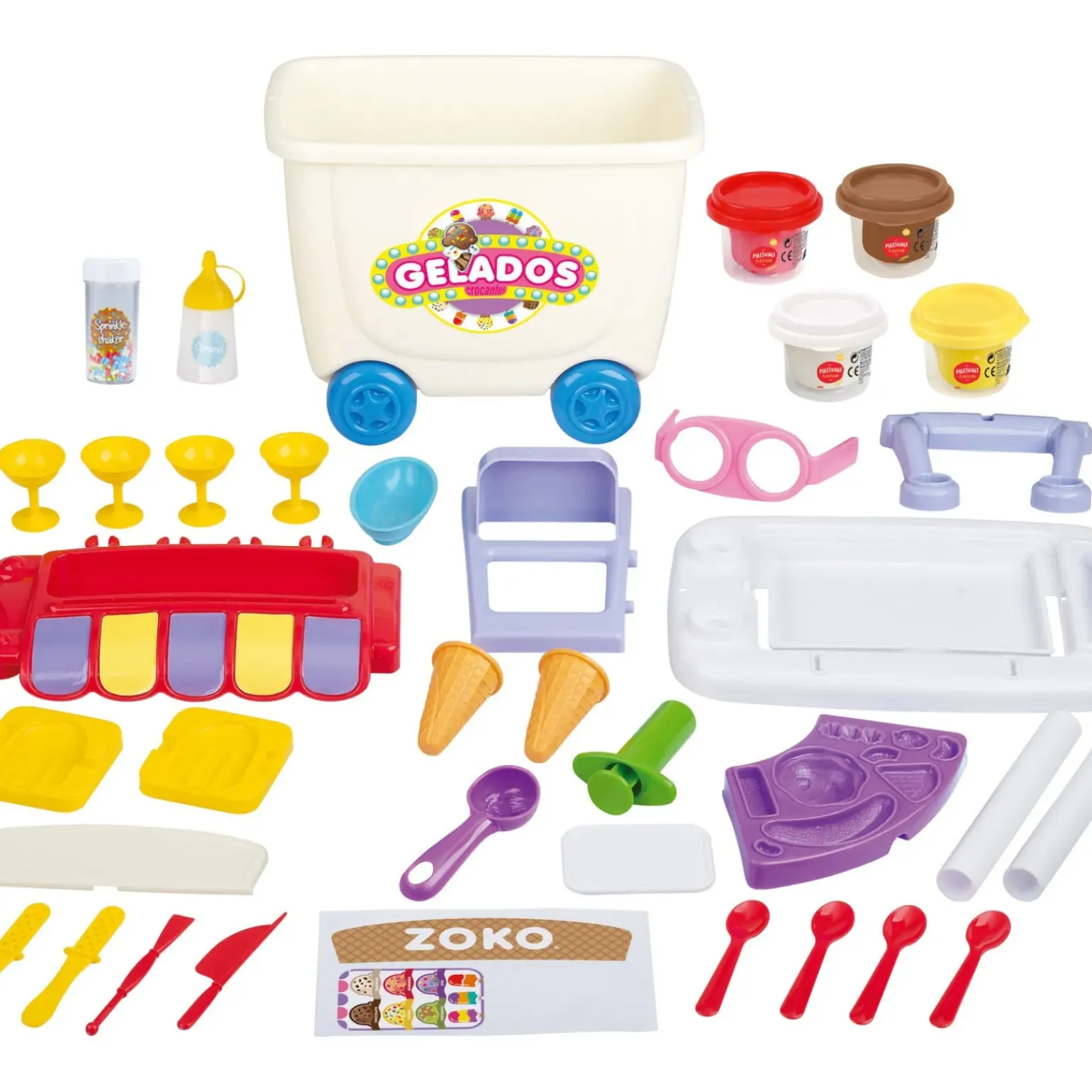 Zoko Plasticinas - Carrinho De Gelados