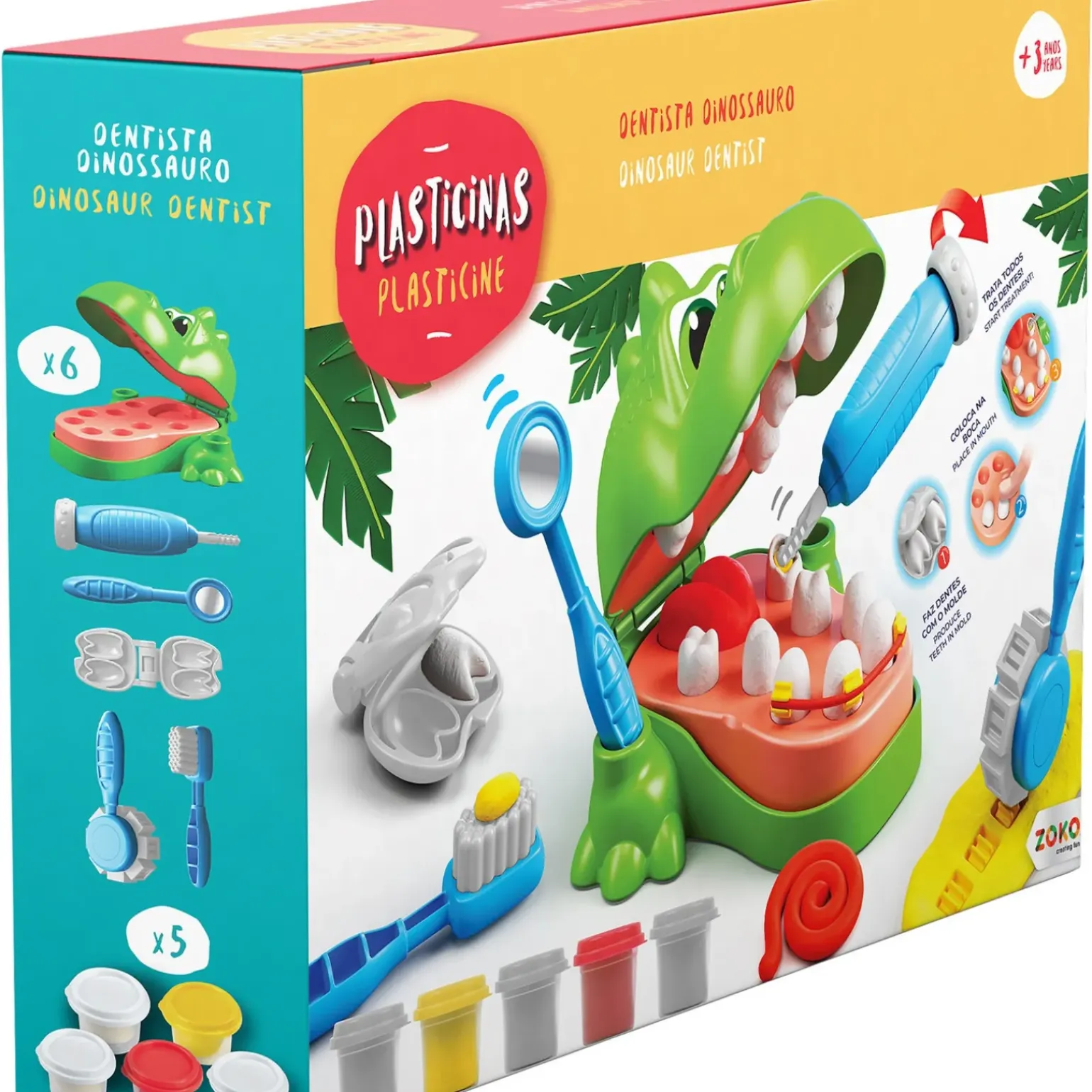 Zoko Plasticinas - Dentista Dinossauro